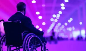 Businessman in wheelchair