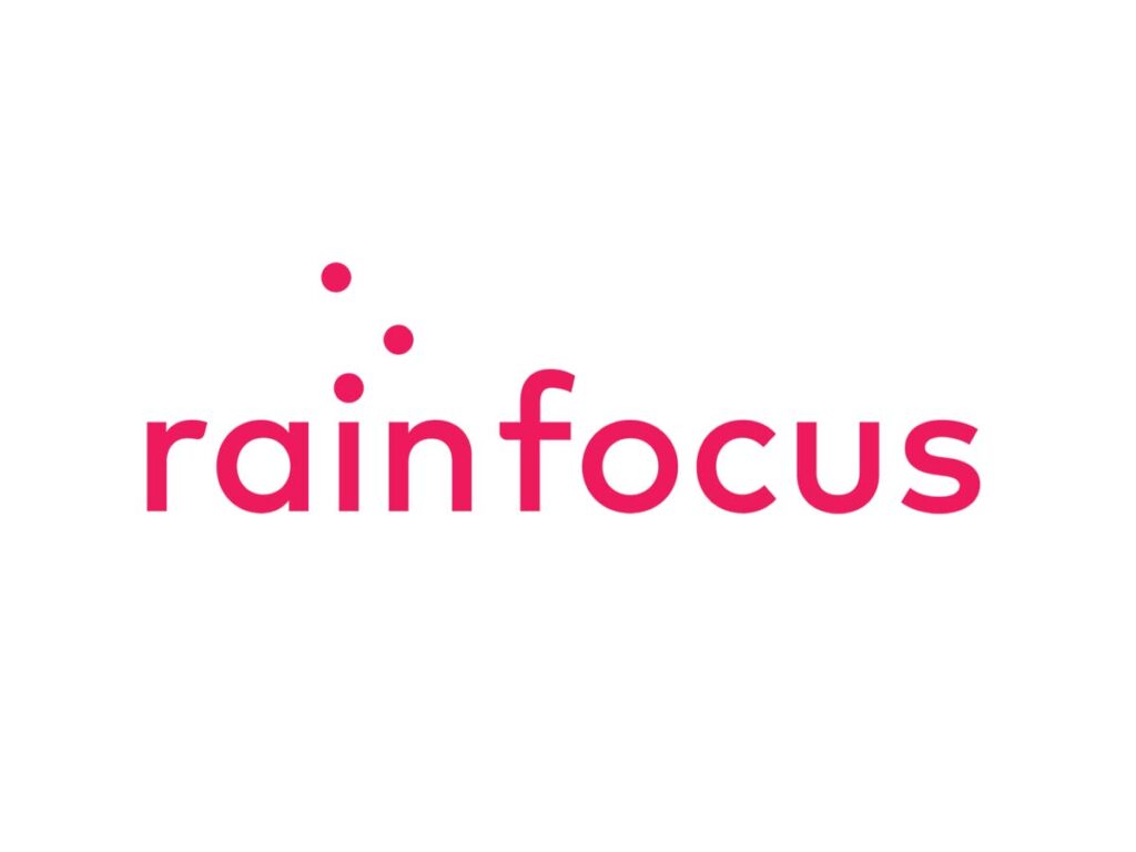 RainFocus logo featuring the brand name in a contemporary, bold font.