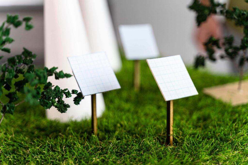 Model solar panels