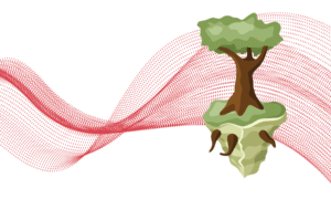A tree outgrowing its roots, symbolising growth beyond limitations.