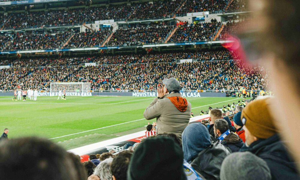 Football match at Real Madrid Santiago Bernabeu. Live event engagement lessons from sport.
