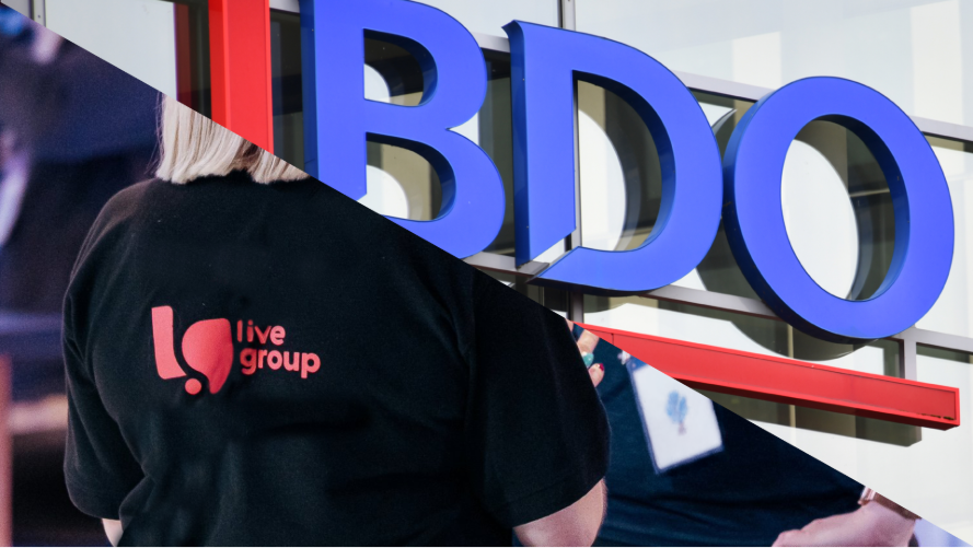 Live Group named as sole event partner for BDO UK.