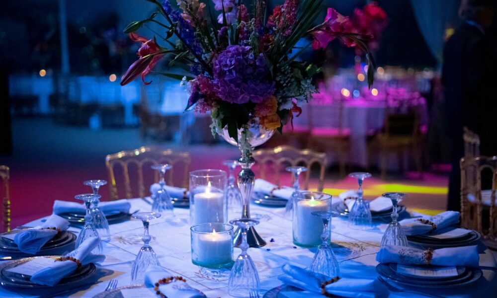 Event table set up and decoration, expertly delivered on a short timeline.