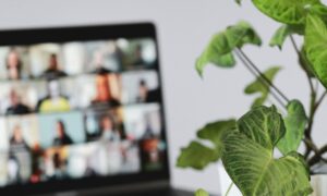 2026 Virtual town hall guide, a town hall meeting over meeting software.