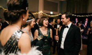 A 1930s themed dinner. Example of a corporate event theme.